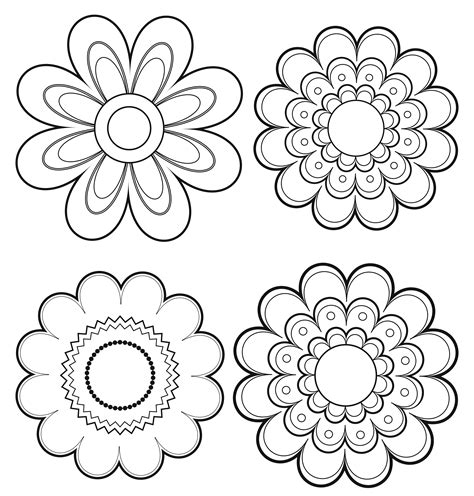 Traditional Mexican Flower Drawing