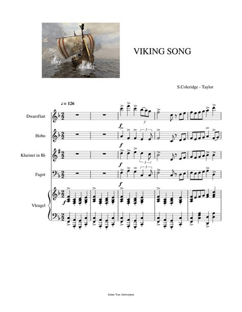 Traditional Song Of The Vikings Sheet Music Notes, Chords