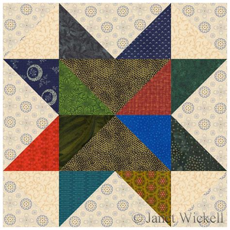 Traditional star quilt blocks. .  You&rsquo;ll often start with a central star, expanding ou...