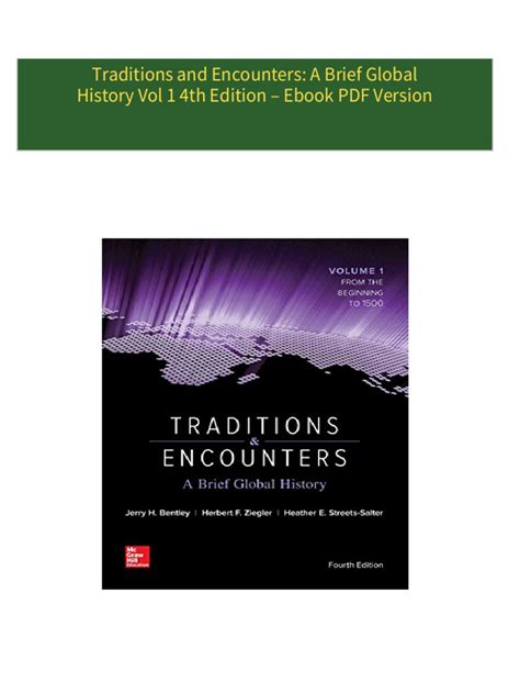 Traditions And Encounters 4th Edition Chapter Summaries