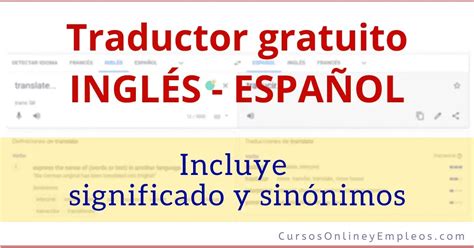 Traductor inglés español gratis. Things To Know About Traductor inglés español gratis. 