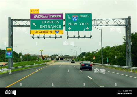 i-95 traffic at Fort McHenry Tunnel in Baltimore is sho