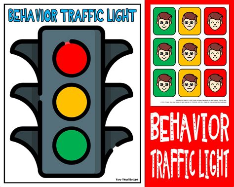 Traffic Light Behavior Chart {+ Free Printable!} Behavior chart
