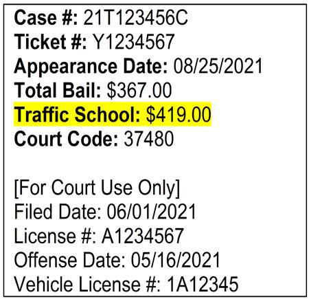 Traffic School Superior Court of California County of Napa