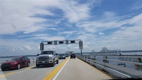 Wind gusts at the Chesapeake Bay Bridge reached 80 mph, which prompted the Maryland Transportation Authority to stop traffic on the bridge, according to a post on the agency's social media.. 