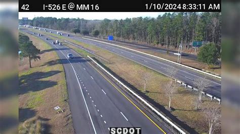 Live View Of North Charleston, SC Traffic Camera - I-526. 