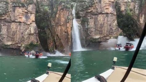 Tragedy Caught on Video: Boat Caught Under Collapsing Cliff, …