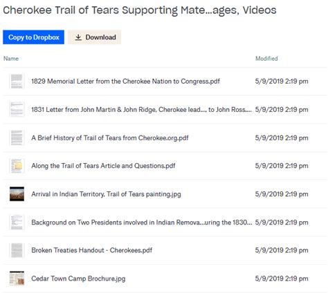 Trail of tears primary sources.  Ask students to read the secondary source...