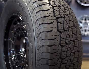 Check Price. 3. Best All Terrain Tire: BF Goodrich T/A KO2. You can't really go wrong with the BF Goodrich T/A KO2. One of the most popular, well-reviewed off-road tires in production, the T/A .... 