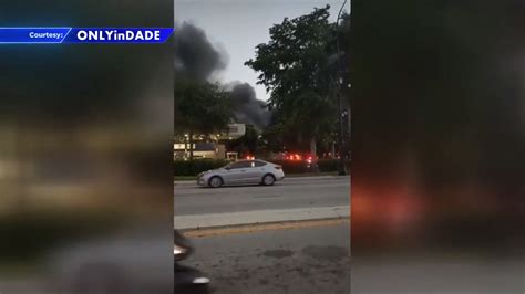 Trailer fire displaces family in Hallandale Beach