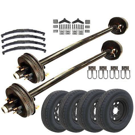 Trailer parts outlet. Let’s take a look at what’s inside this 2000 lb Build Your Own Idler Trailer Axle Kit - 2k Capacity for an example. Here’s a full list of everything included in this kit: (1) 2k Dexter Trailer Axle - (2000 lb Beam Only) (1) 2000 lb Idler Trailer Axle Service Kit - 2k Capacity. (2) 2k (2000 lb Capacity) Bearing Kit. Inner bearing-L44649 1. ... 