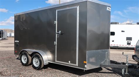 Trailers for sale colorado. 2024 Haulmark. 8x24 Cargo Trailer for sale in Castle Rock, CO. Sold by: Colorado Trailers Inc. New 2024 8.5x28 Multi-use All Aluminium Car Hauler. Trailer features: 2 - 6000lb. torsion spread axles with electric brakesAluminum wheels and radial tiresPower coated blackout package and smooth ski [...] IN STOCK. $45,977. 