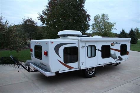Stock #369851 ***SALE PENDING*** 2011 TRAILMANOR 2720 POP UP CAMPER EASY TO TOW SUPER LIGHT AND EASY TO SET UP This 2011 Trailmanor 2720 is the perfect RV for those without a special towing vehicle. You can tow this trailer with a properly equipped minivan, crossover, or SUV.. 
