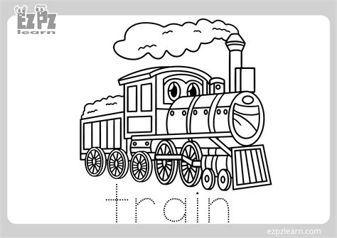 Train Coloring Sheets
