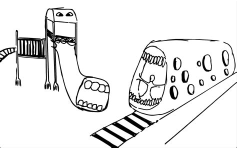Train Eater Coloring Page