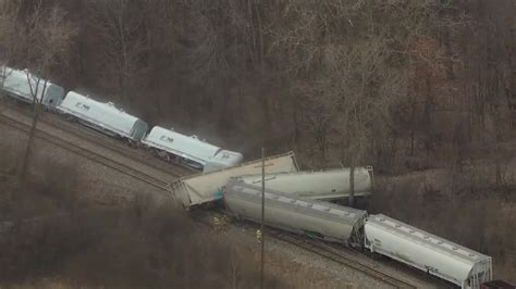 Train carrying hazardous materials derails in Michigan