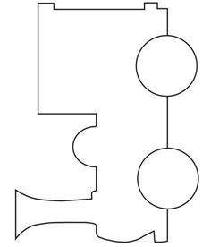 Train outline...will be fun to decorate & color. Also has words to