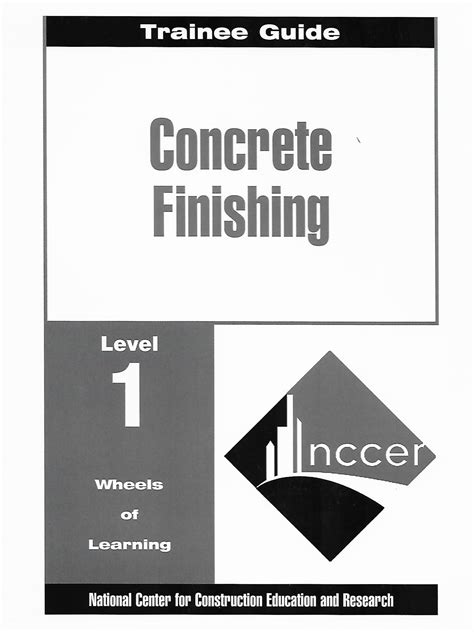 Trainee guide concrete finishing level 1. - Studi giuridici dedicati e offerti a francesco schupfer del xxxv anno del suo insegnamento.