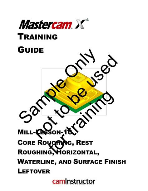 Trainig Mastercam Guide