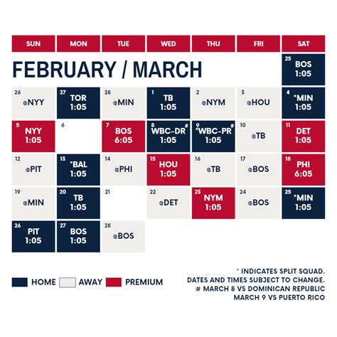 Training Calendar 2016-2024