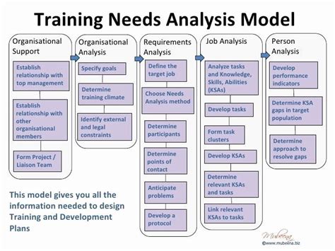 Training and Development Plan Example New organisational Training Needs