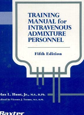 Training manual for iv admixture personnel. - Belling built in electric oven manual.