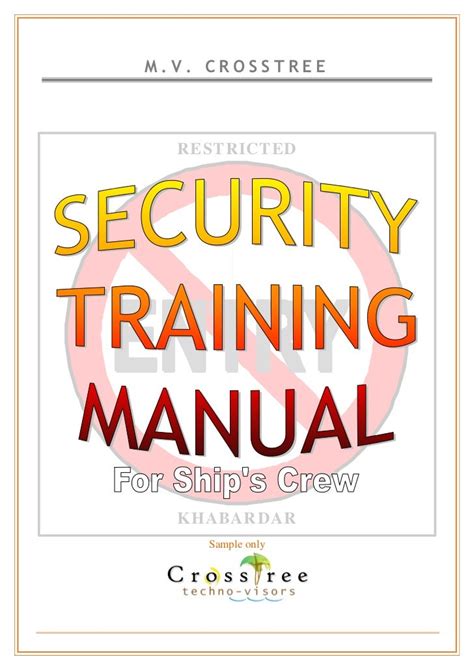 Training manual template for security guards. - Research in organizational behavior volume 12.