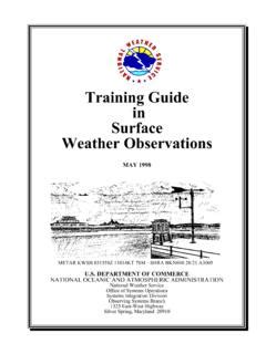 Read Training Guide In Surface Weather Observations By Noaa