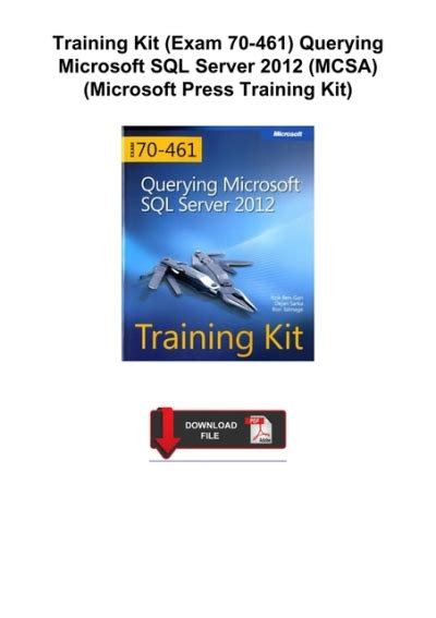 Download Training Kit Exam 70461 Querying Microsoft Sql Server 2012 By Itzik Bengan