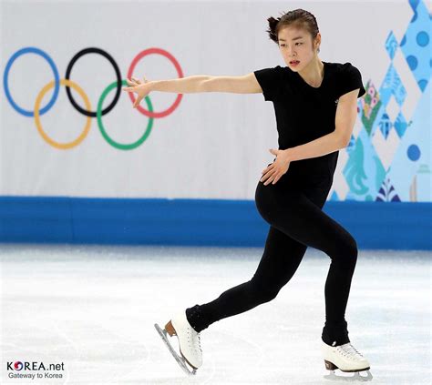 Training. Yuna Kim is considered
