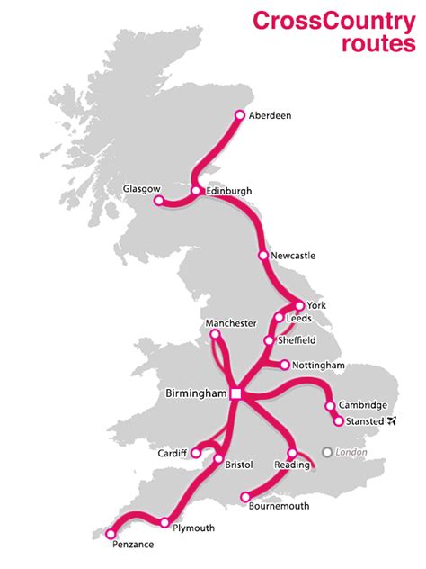 Trains from Manchester to Oxford CrossCountry