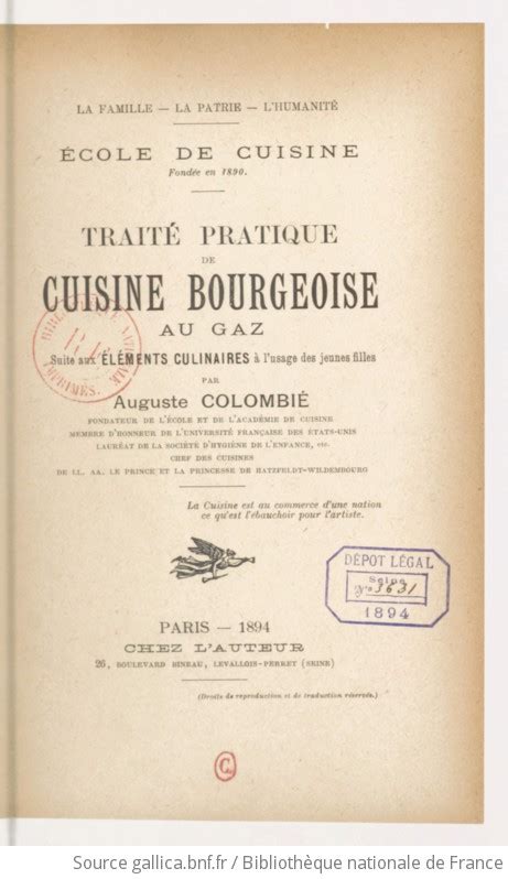 Traité pratique de cuisine bourgeoise: suite aux éléments culinaires a l. - Notes sur la commune gardoise de laval-pradel.
