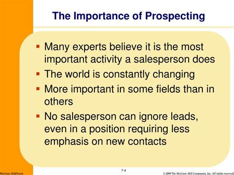 Traits of a Good Prospect - Why is Prospecting Important?