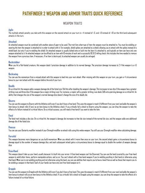 Traits pathfinder guide.  An extremely hand reference, esp.  Aug 13, 20...