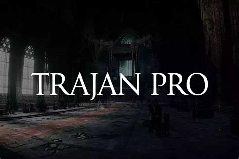 Trajan Pro Font Dafont File