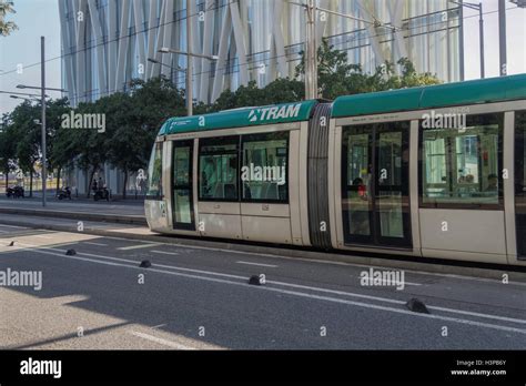 Tram Transport in Barcelona, Spain: Visitor