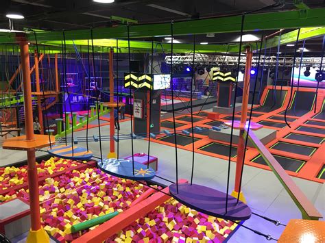 Trampoline park for adults. PARK TIMINGS: Mon, Wed, Thu & Fri: 11 AM – 9 PM. Tue, Sat & Sun: 10 AM – 10 PM. Our Hourly slots starts every 30 minutes. i.e. 10:00 AM, 10:30 AM & so on. Tip for walk – ins: If you’ve planned a 1-hour pass for a 2 PM slot, then your jump-time ends at 3 PM irrespective of how late you enter post 2 PM. Likewise, If you’ve planned a 1 ... 