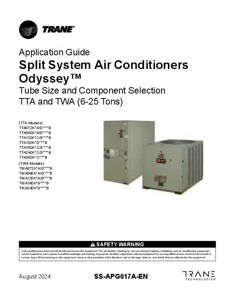 Trane 4tee3f40b1000aa.  certified with various Split System Air Conditioners and...