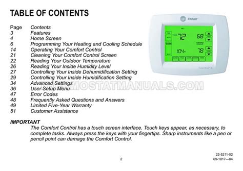 Trane Comfortlink Ii Error Codes