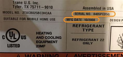 How to read the Trane Serial Number. Let’s take a closer look at how to decode every digit of a Trane serial number. Trane serial number nomenclature consists of: Manufacturing date: year, month, week, and day; Manufacturing location; A sequential number; Here are some serial number examples:.