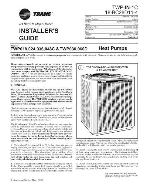 Trane xe 900 air conditioner parts manual. - Tecumseh bvs 143 service handbuch für vergaser.