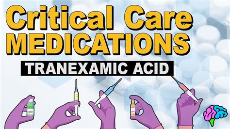 Tranexamic Acid (TXA) - Critical Care Medications - YouTube