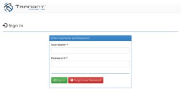 Tranont login