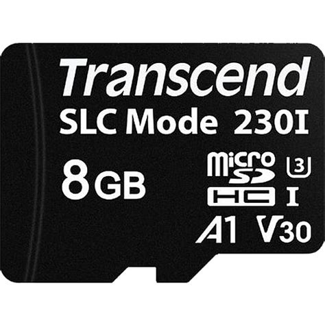 Transcend 8GB 230I TS8GUSD230I microSDHC Memory Card C10 …