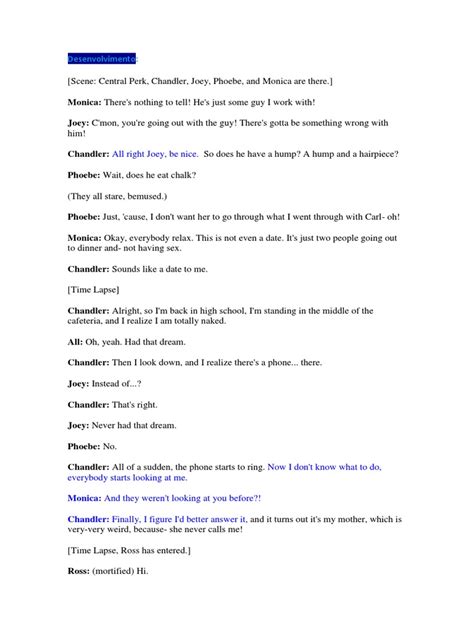 Transcript Episode 1 Season 1 PDF Friends.