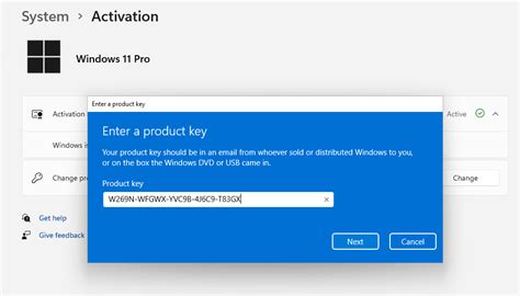 Transfer MS win 11 for free key