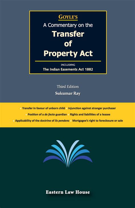 Transfer Of Property Act 3rd Edition