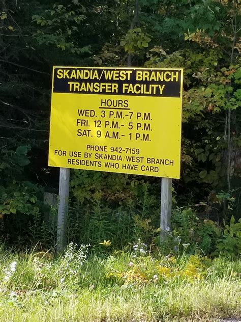 Transfer Station Information – West Branch Township