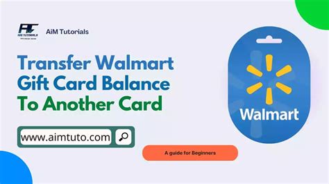 Transfer Walmart Gift Card Balance To Another Card