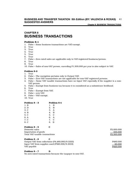 Transfer and business taxation answers by valencia solutions manual. - Honda cbr 600 f1 service manual.